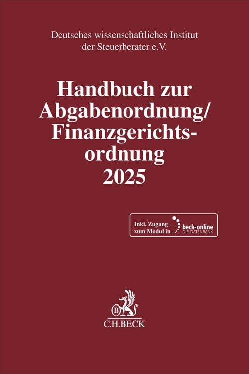 Produktbild: Handbuch zur Abgabenordnung / Finanzgerichtsordnung 2025. AO / FGO 2025