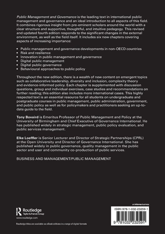 Produktbild: Public Management and Governance