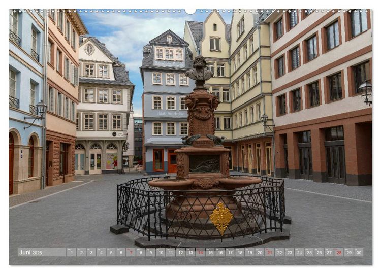 Produktbild: Frankfurts Neue Altstadt (hochwertiger Premium Wandkalender 2026 DIN A2 quer), Kunstdruck in Hochglanz
