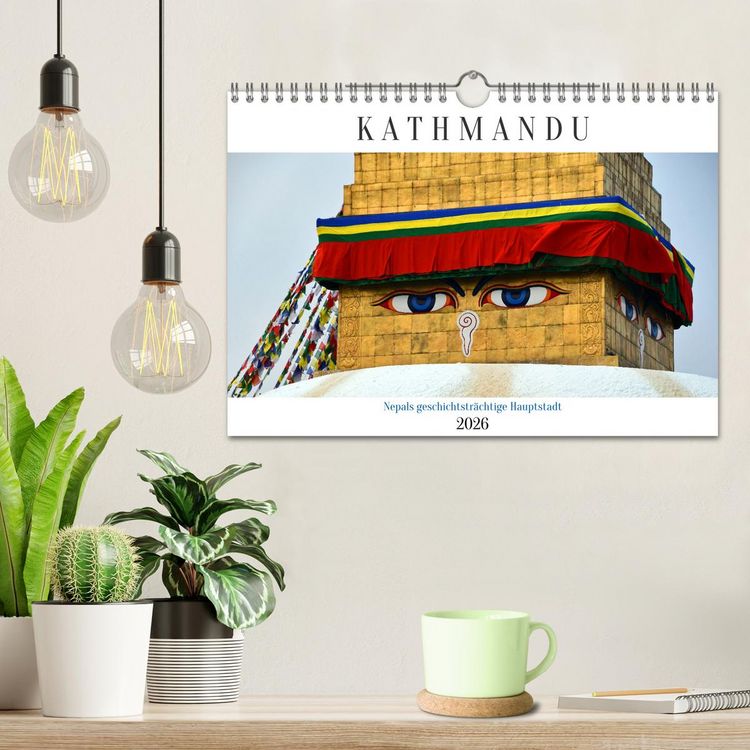 Produktbild: KATHMANDU, Nepals Hauptstadt (Wandkalender 2026 DIN A4 quer), CALVENDO Monatskalender