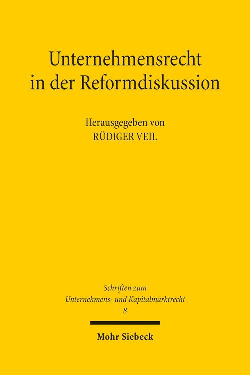 Produktbild: Unternehmensrecht in der Reformdiskussion