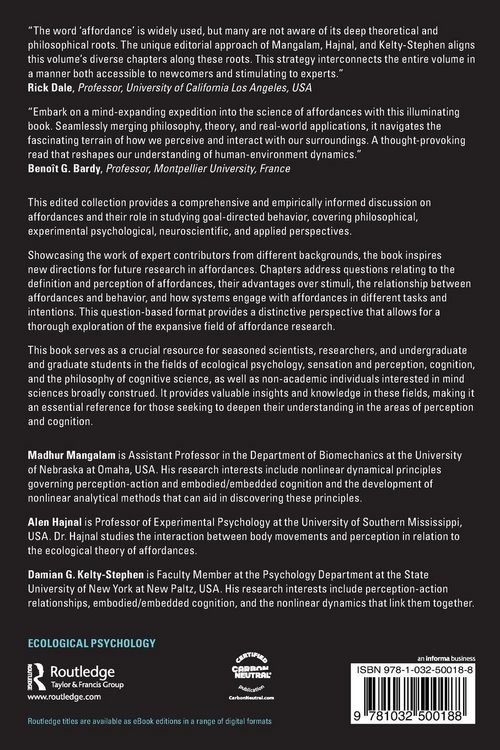 Produktbild: The Modern Legacy of Gibson's Affordances for the Sciences of Organisms