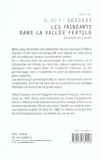 Produktbild: Les fain&eacute;ants dans la vall&eacute;e fertile