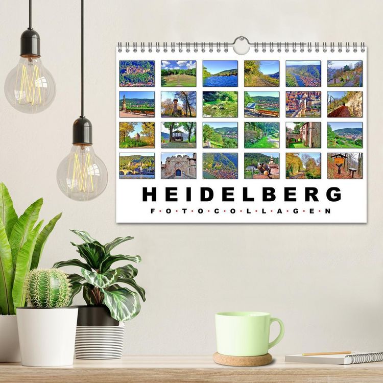 Produktbild: Heidelberg Fotocollagen (Wandkalender 2026 DIN A4 quer), CALVENDO Monatskalender