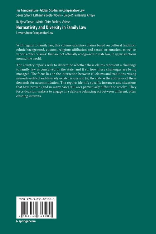 Produktbild: Normativity and Diversity in Family Law
