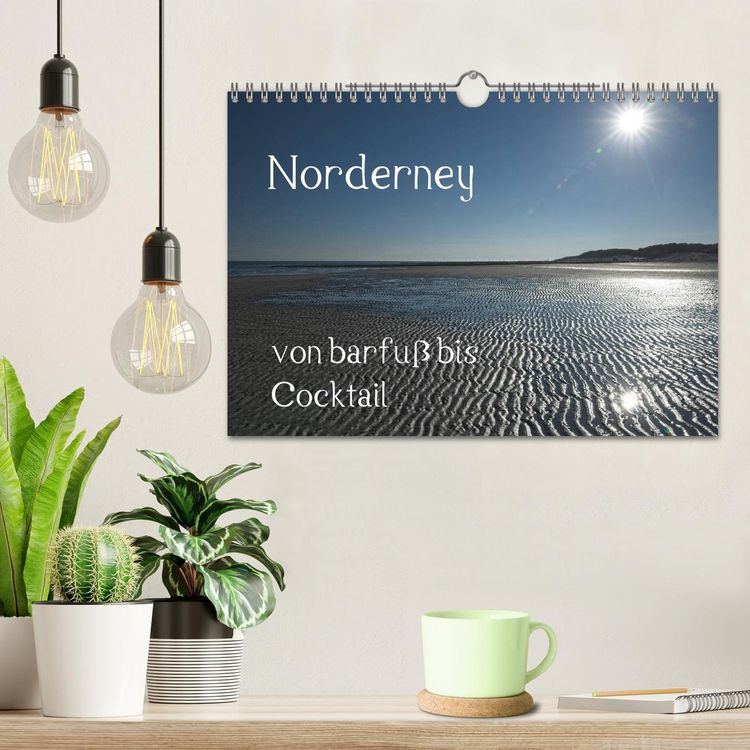 Produktbild: Norderney - von barfuss bis Cocktail (Wandkalender 2026 DIN A4 quer), CALVENDO Monatskalender