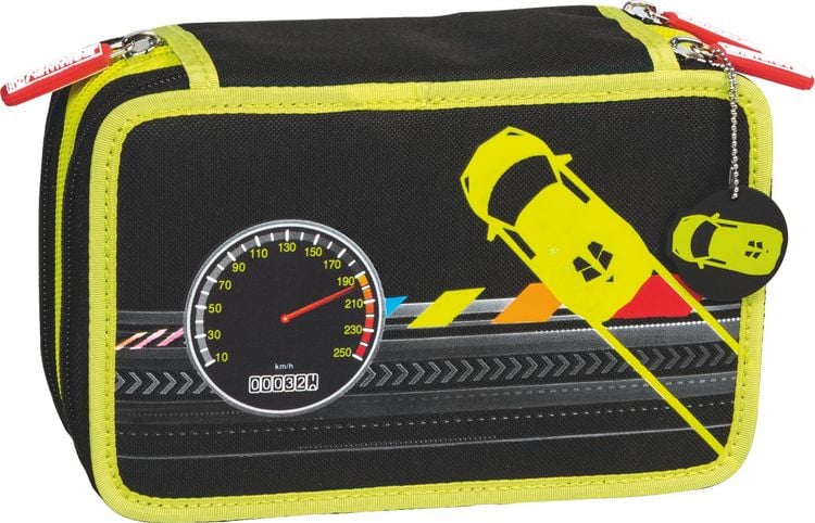 Produktbild: Federm&auml;ppchen &bdquo;Speed Control&ldquo; | 3 Rei&szlig;verschl&uuml;sse, schwarz