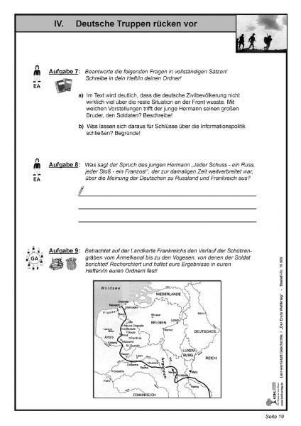 Produktbild: Lernwerkstatt Erster Weltkrieg - "Stellungskrieg"