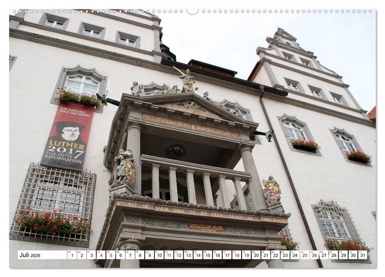 Produktbild: Die Lutherstadt Wittenberg (hochwertiger Premium Wandkalender 2026 DIN A2 quer), Kunstdruck in Hochglanz