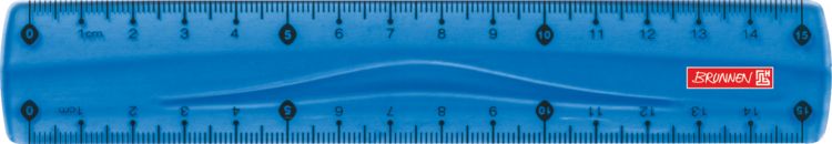 Produktbild: Brunnen Lineal 15cm azur