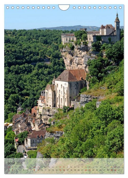 Produktbild: VILLAGES Occitanie (Calendrier mural 2026 DIN A4 horizontal), CALVENDO calendrier mensuel