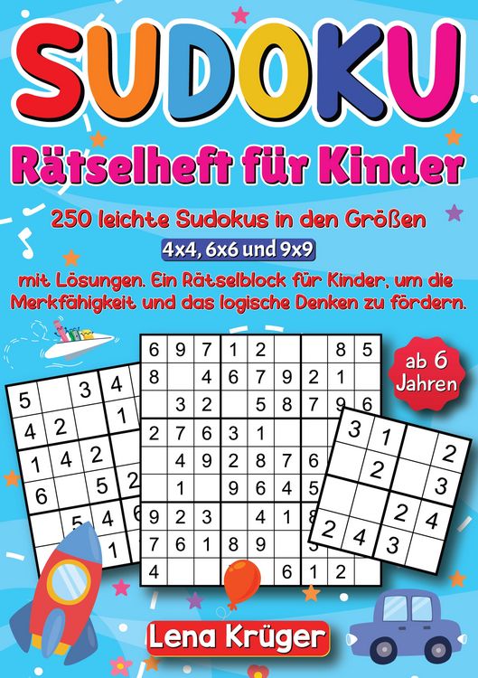Produktbild: Sudoku R&auml;tselheft f&uuml;r Kinder ab 6 Jahren