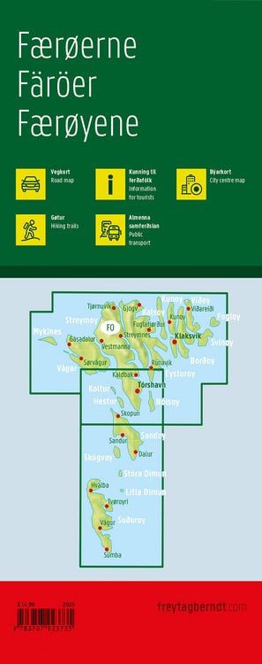 Produktbild: Freytag & berndt Stra&szlig;enkarte F&auml;r&ouml;er / F&oslash;royar 1:90.000