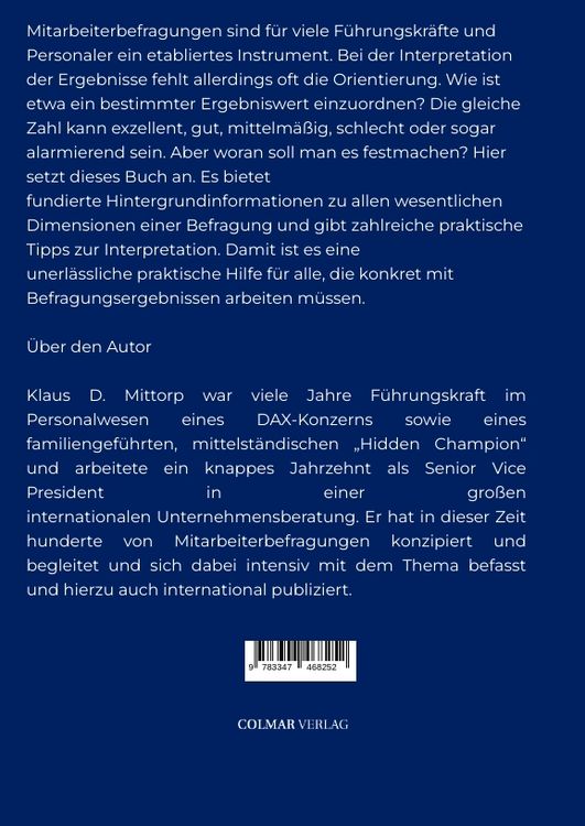 Produktbild: Ergebnisse von Mitarbeiterbefragungen richtig deuten