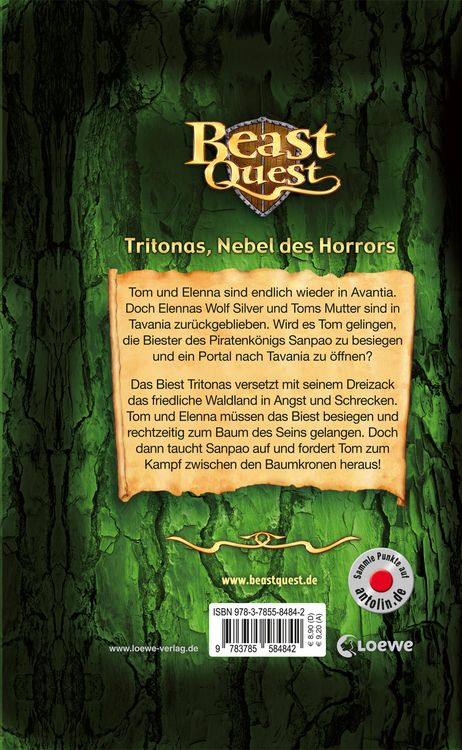 Produktbild: Beast Quest (Band 45) - Tritonas, Nebel des Horrors