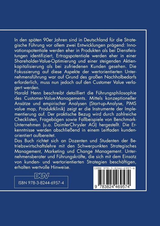 Produktbild: Customer-Value-Implementierung