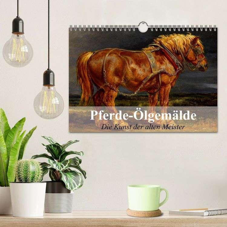 Produktbild: Pferde-&Ouml;lgem&auml;lde - Die Kunst der alten Meister (Wandkalender 2026 DIN A4 quer), CALVENDO Monatskalender