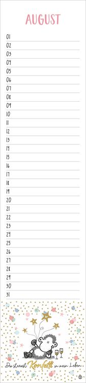 Produktbild: sheepworld Geburtstagskalender Langplaner