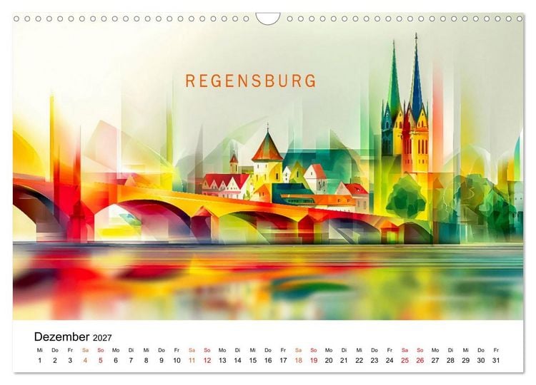 Produktbild: Deutschland St&auml;dte - Premium Edition (Wandkalender 2027 DIN A3 quer), CALVENDO Monatskalender