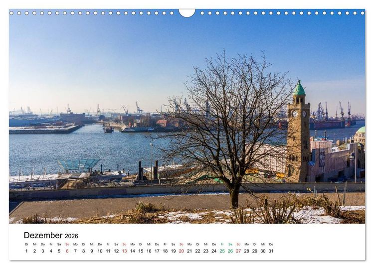 Produktbild: Gr&uuml;nes Hamburg (Wandkalender 2026 DIN A3 quer), CALVENDO Monatskalender