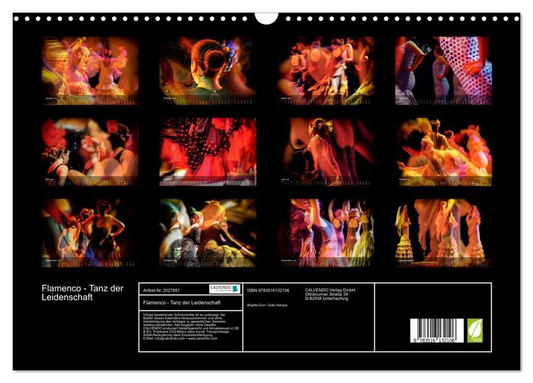 Produktbild: Flamenco - Tanz der Leidenschaft (Wandkalender 2026 DIN A3 quer), CALVENDO Monatskalender