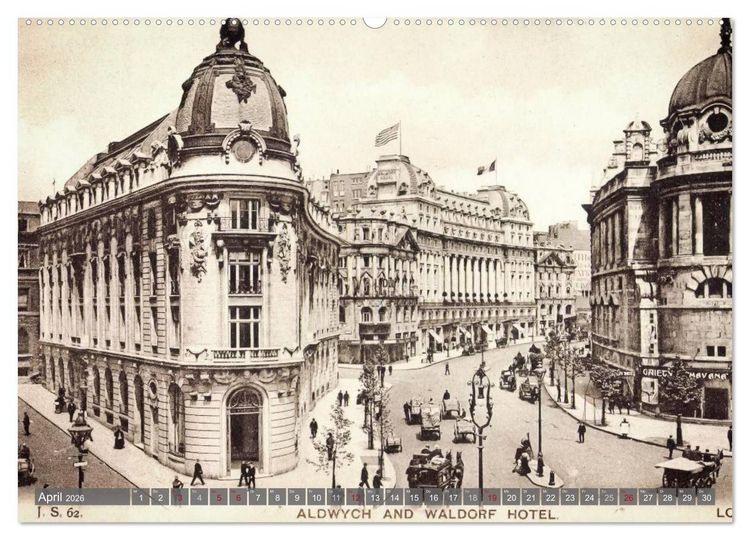 Produktbild: Sch&ouml;nes altes London in historischen Bildern (Wandkalender 2026 DIN A2 quer), CALVENDO Monatskalender