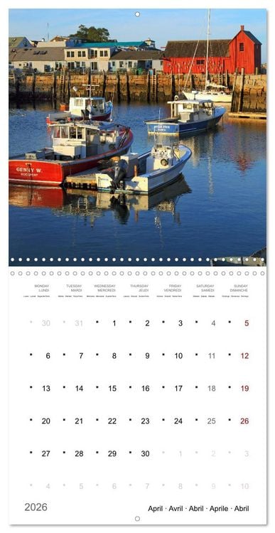 Produktbild: New England - from Rhode Island to Maine (Wall Calendar 2026 12 &times; 12 Inch) CALVENDO 12 Month Wall Calendar