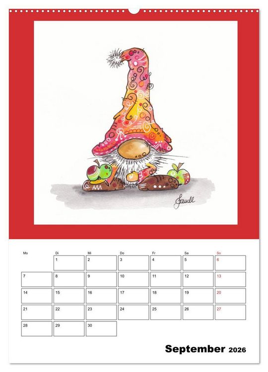 Produktbild: WichtelParade (hochwertiger Premium Wandkalender 2026 DIN A2 hoch), Kunstdruck in Hochglanz