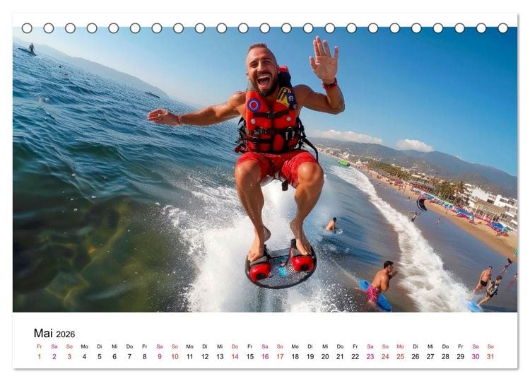 Produktbild: Ein cooler Sommer (Tischkalender 2026 DIN A5 quer), CALVENDO Monatskalender