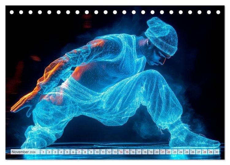 Produktbild: BREAKING Cooler Tanz und krasse Moves (Tischkalender 2026 DIN A5 quer), CALVENDO Monatskalender