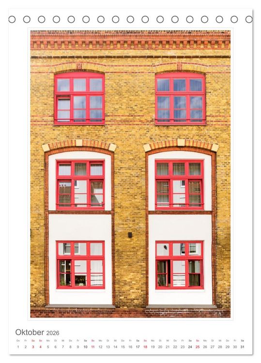 Produktbild: Architektur. eindrucksvolle Fassaden (Tischkalender 2026 DIN A5 hoch), CALVENDO Monatskalender