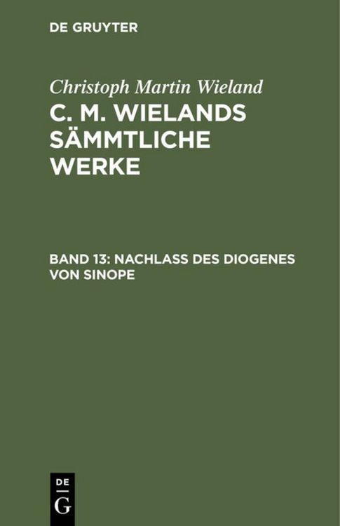 Produktbild: Nachlass des Diogenes von Sinope