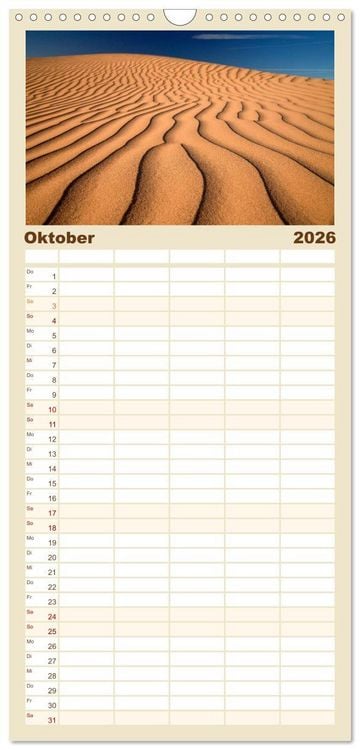 Produktbild: Familienplaner 2026 - Kalifornien USA mit 5 Spalten (Wandkalender, 21 x 45 cm) CALVENDO