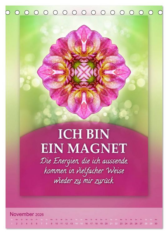 Produktbild: ICH BIN Licht und Liebe - Kalender (Tischkalender 2026 DIN A5 hoch), CALVENDO Monatskalender