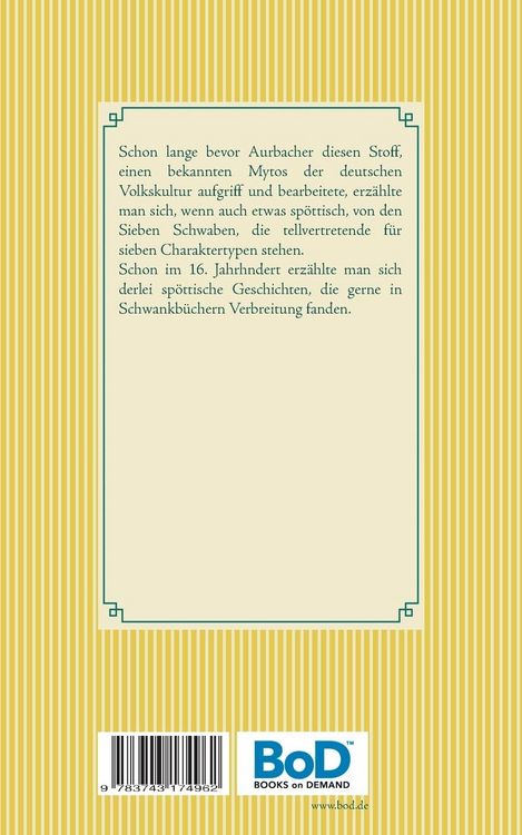 Produktbild: Die Abenteuer der sieben Schwaben und des Spiegelschwaben