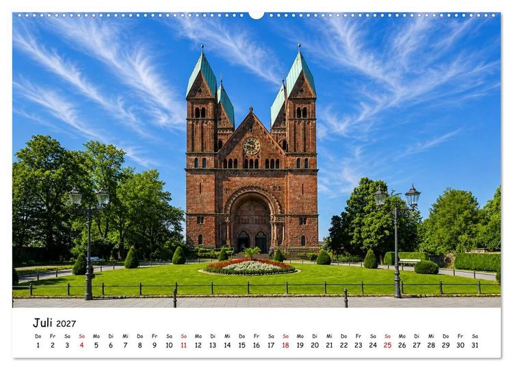 Produktbild: Bad Homburg Schlossblick (Wandkalender 2027 DIN A2 quer), CALVENDO Monatskalender