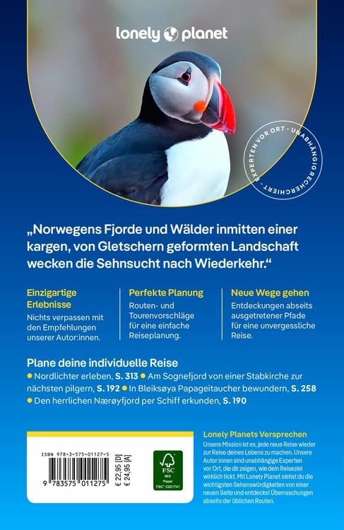 Produktbild: LONELY PLANET Reiseführer Norwegen