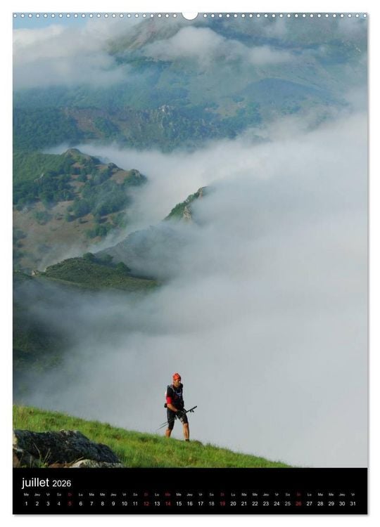 Produktbild: Trail Running Passion et &eacute;motion (Calendrier mural 2026 DIN A2 horizontal) calendrier de bureau