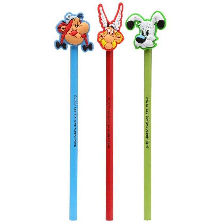 Produktbild: Asterix, Obelix & Idefix Bleistift mit PVC-Topper