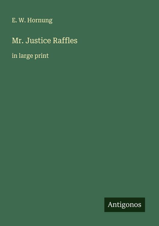 Produktbild: Mr. Justice Raffles