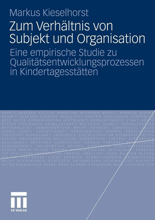 Produktbild: Zum Verh&auml;ltnis von Subjekt und Organisation