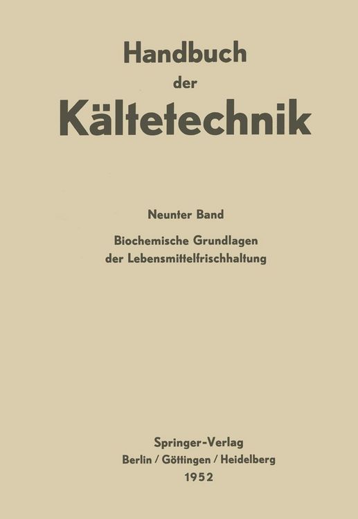 Produktbild: Biochemische Grundlagen der Lebensmittelfrischhaltung