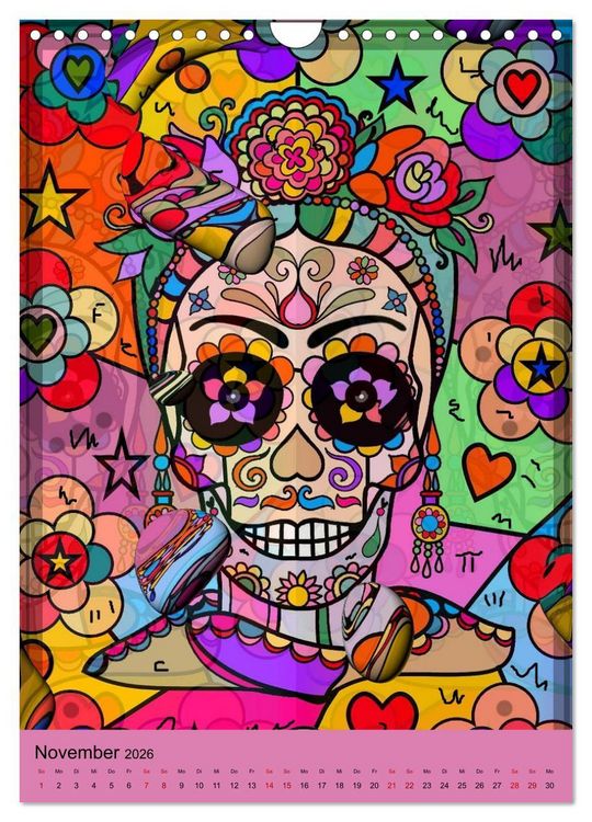 Produktbild: Nico Bielows Dia los Muertos (Wandkalender 2026 DIN A4 hoch), CALVENDO Monatskalender