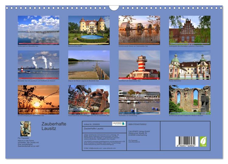 Produktbild: Zauberhafte Lausitz (Wandkalender 2026 DIN A3 quer), CALVENDO Monatskalender