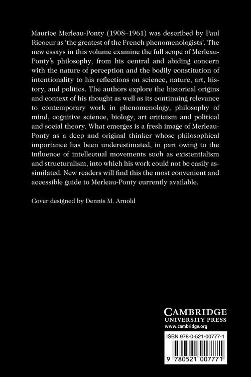 Produktbild: The Cambridge Companion to Merleau-Ponty