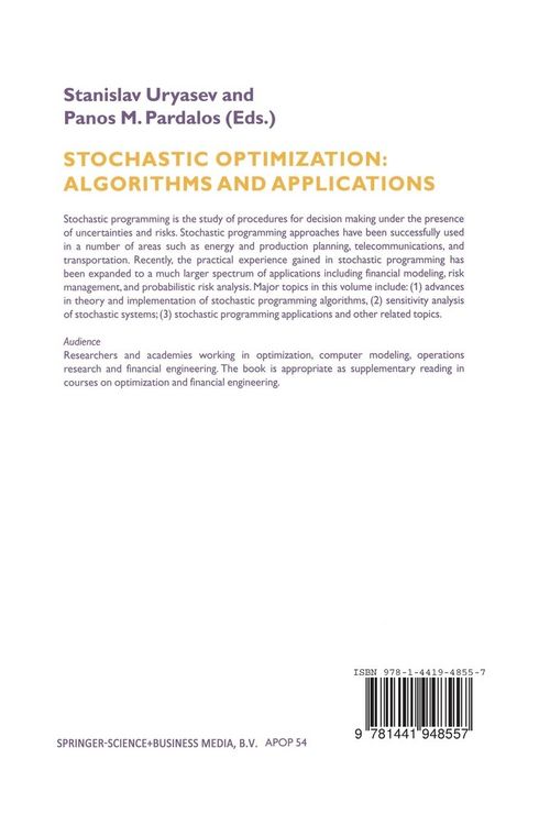 Produktbild: Stochastic Optimization