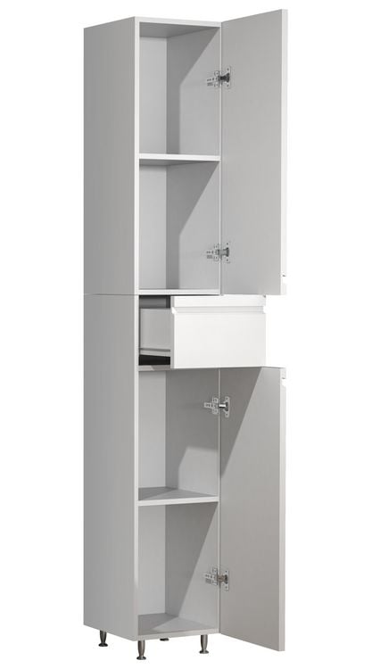 Produktbild: Holz Badm&ouml;bel Bad Hochschrank Badschrank Silora