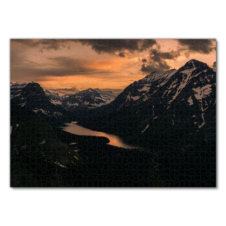 Produktbild: Lais Puzzle Schneebedeckte Berge 1000 Teile