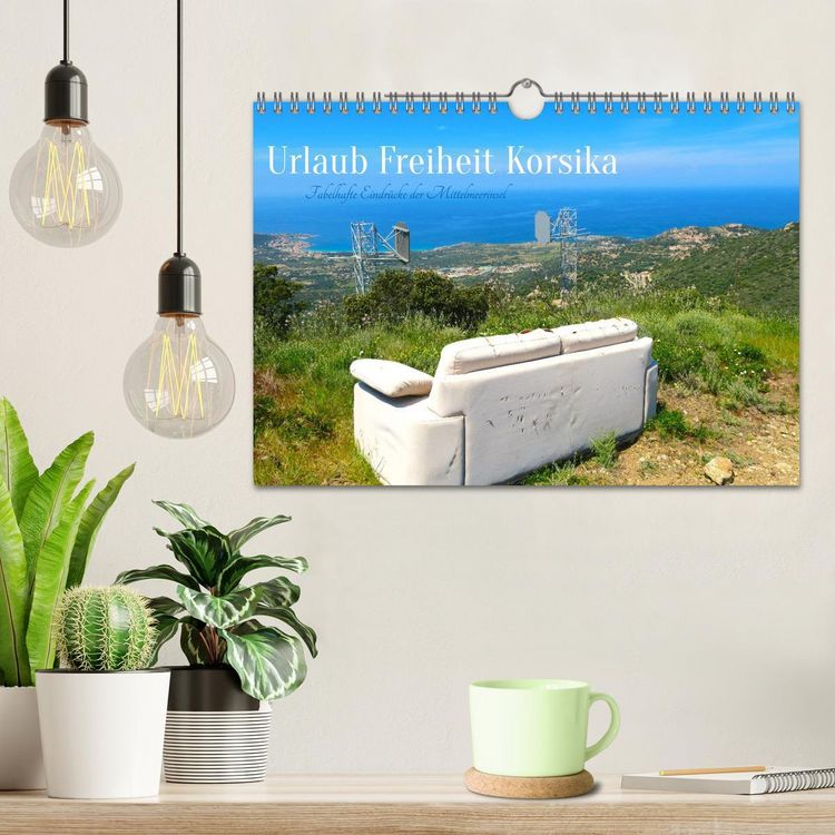 Produktbild: Urlaub Freiheit Korsika - fabelhafte Eindr&uuml;cke der Mittelmeerinsel (Wandkalender 2026 DIN A4 quer), CALVENDO Monatskalender