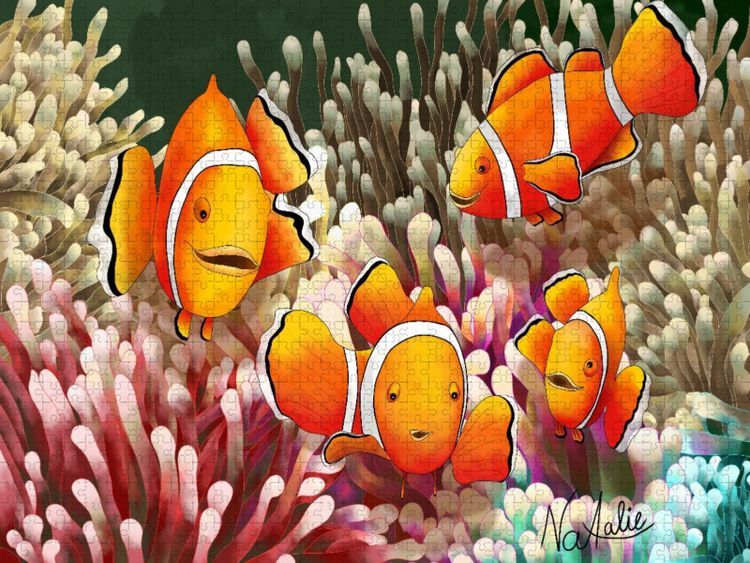 Produktbild: CALVENDO Puzzle Bunte Clownfisch Entdecker | 2000 Teile Lege-Gr&ouml;&szlig;e 90x67cm Foto-Puzzle f&uuml;r gl&uuml;ckliche Stunden